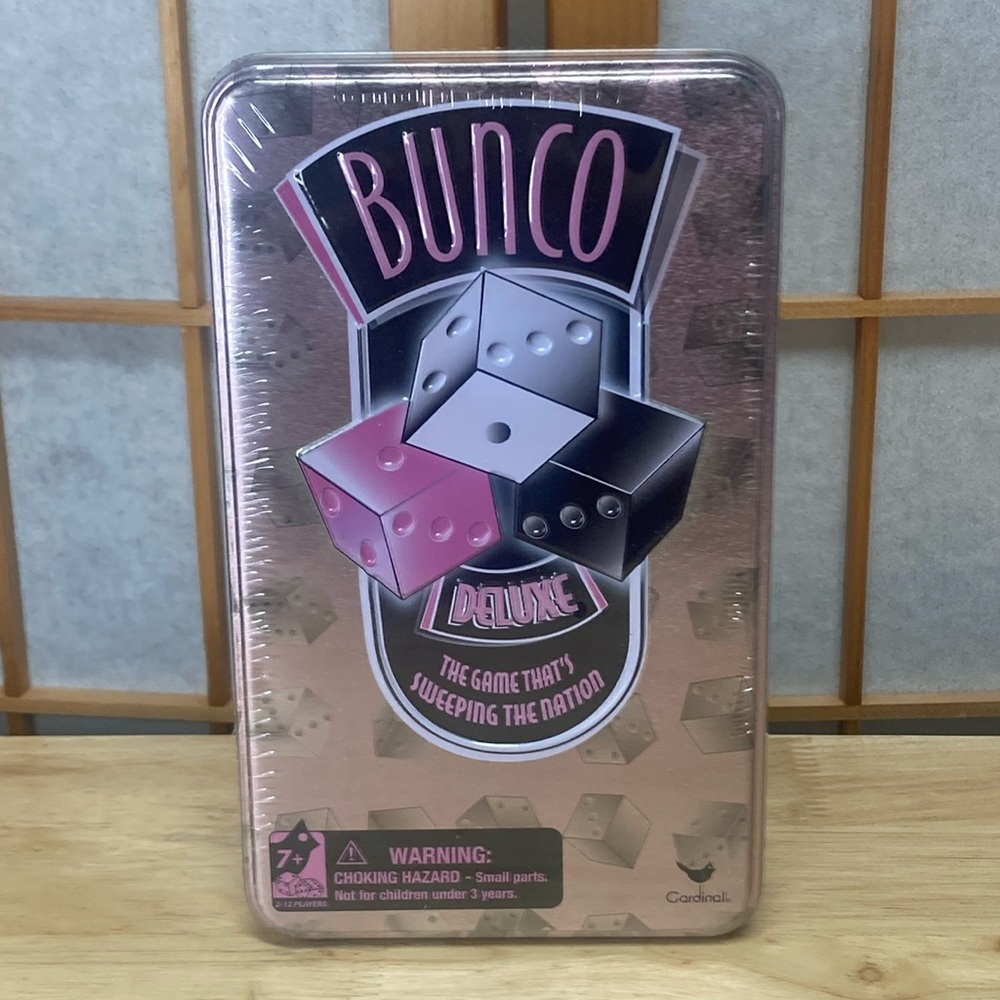 Bunco Deluxe Dice Game New Unopened Tin